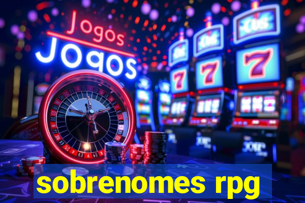 sobrenomes rpg